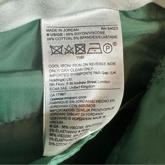 Banana Republic Sz 00P Sloan Ankle Pants Womens Slim Fit Mid Rise Olive Green - Picture 5 of 6